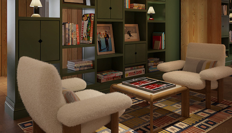 Interior bookshelf